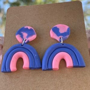 Polymer clay earrings.